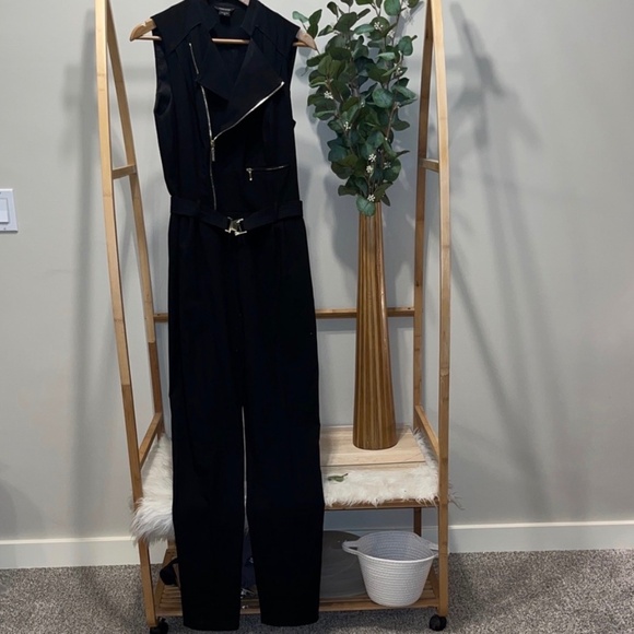 Marciano Pants - Marciano Black Zippered Jumpsuit